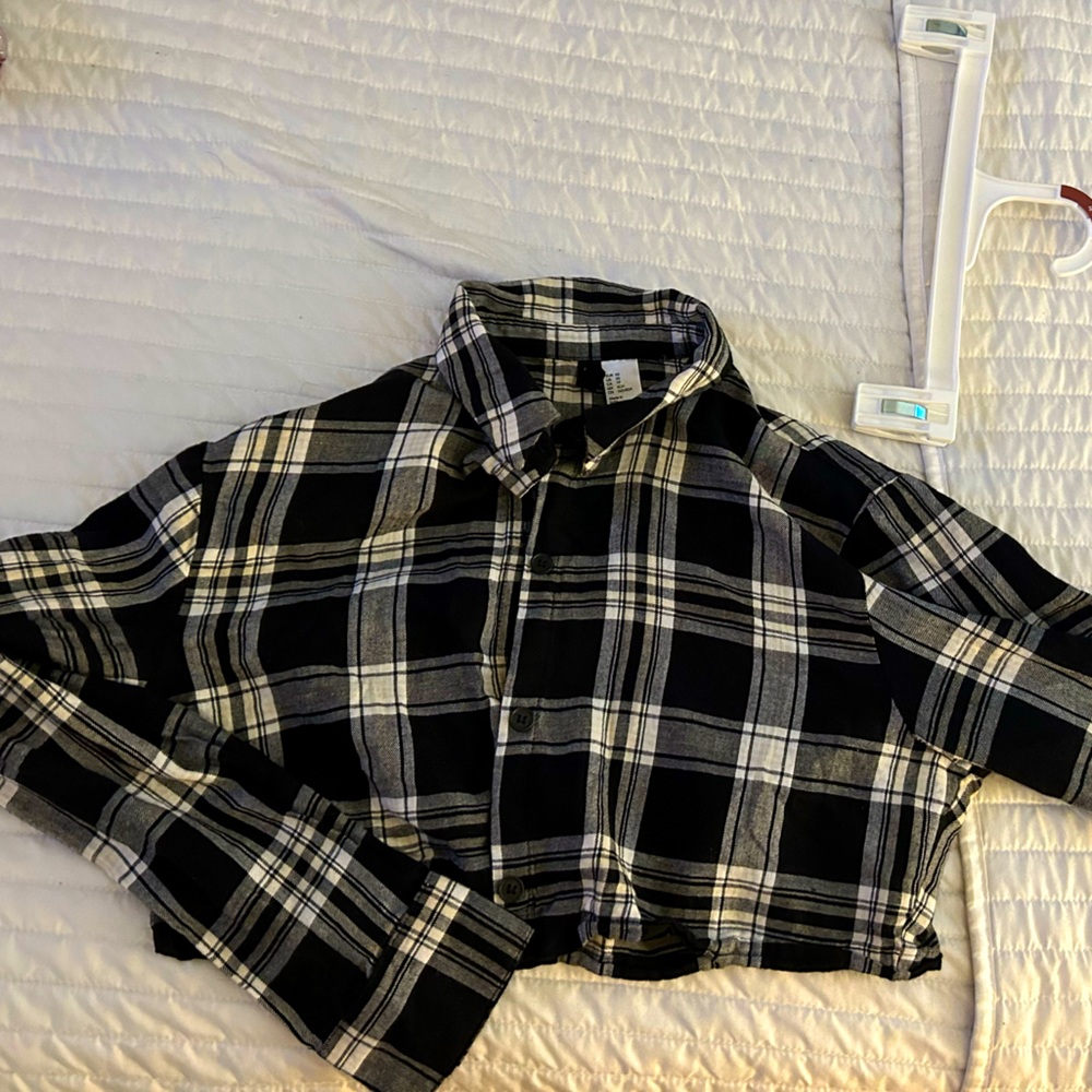 Plaid crop top